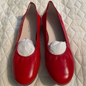 Sabrina red patent leather flats
